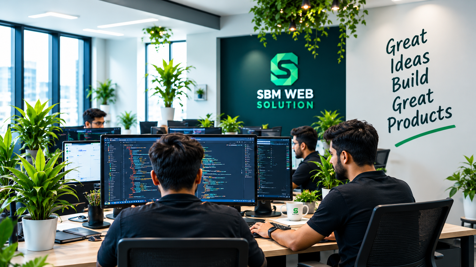 SBM Web Solution Development Setup and Office Workspace