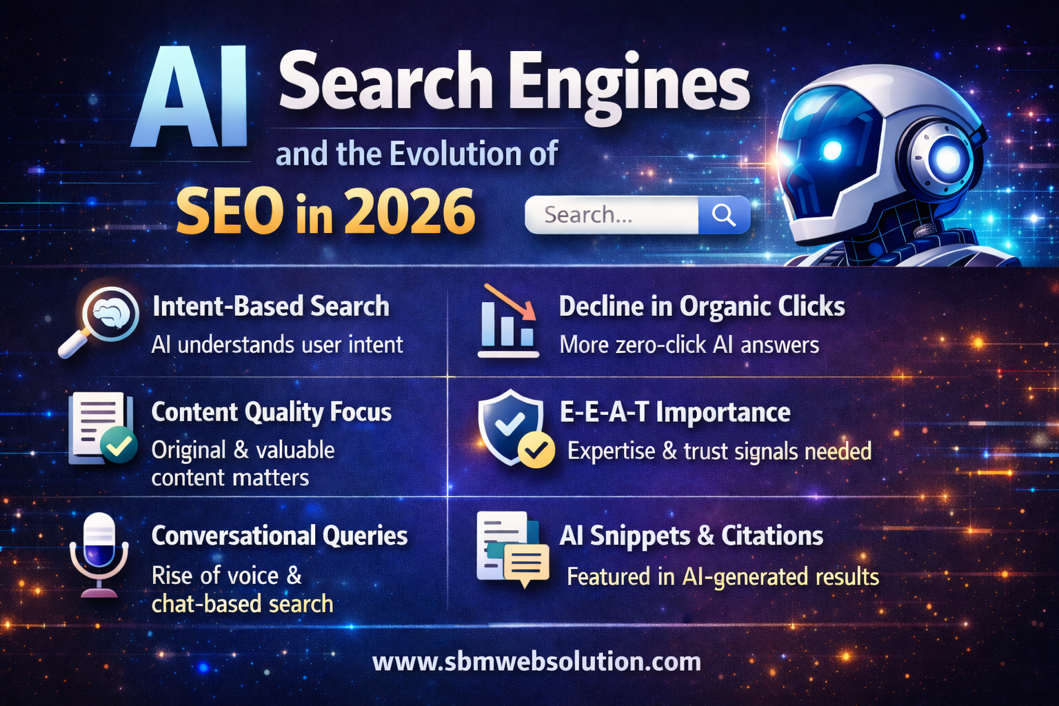 The Future of SEO: Impact of AI Search Engines in 2026 - SBM Web Solution Blog