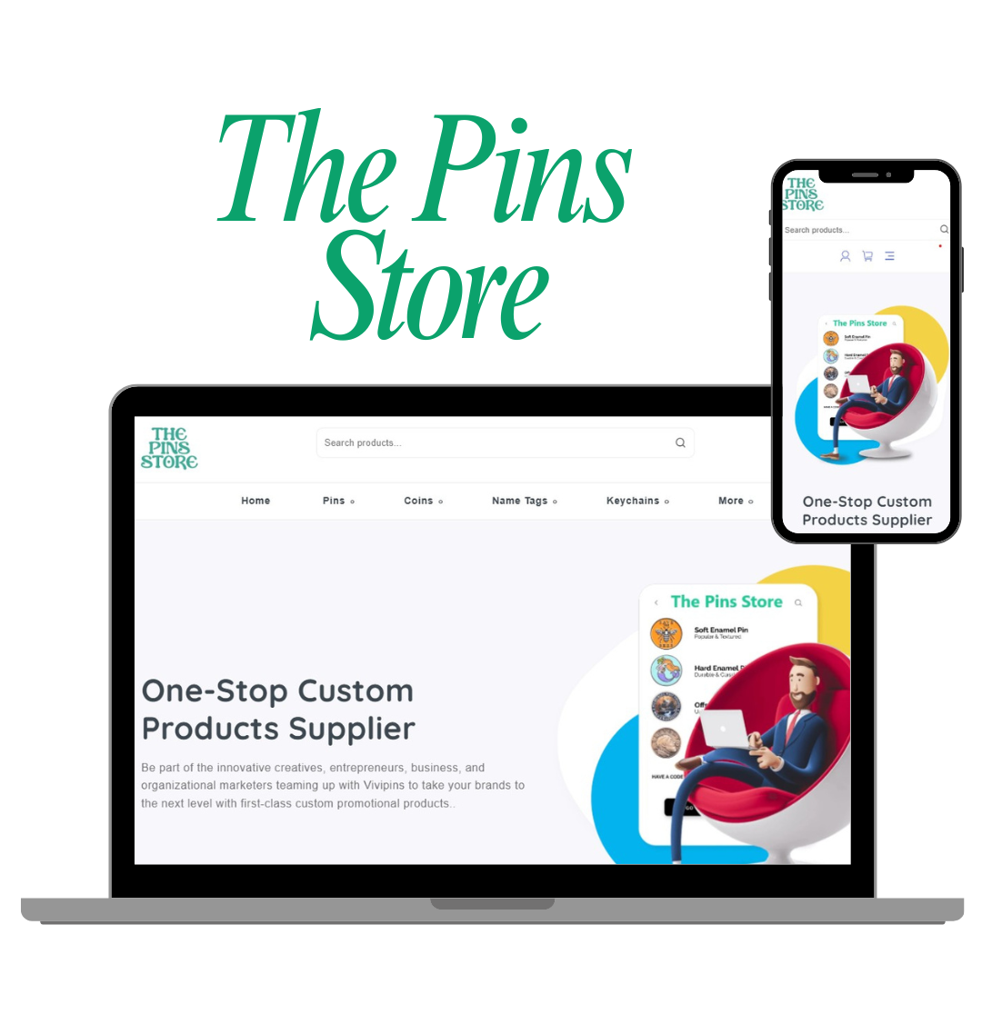 The Pins Store - SBM Web Solution Project