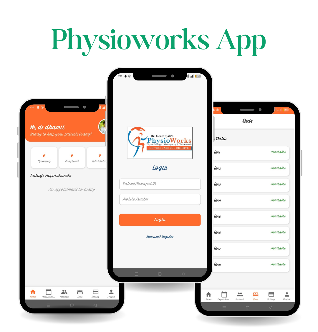 Physioworks App - SBM Web Solution Project