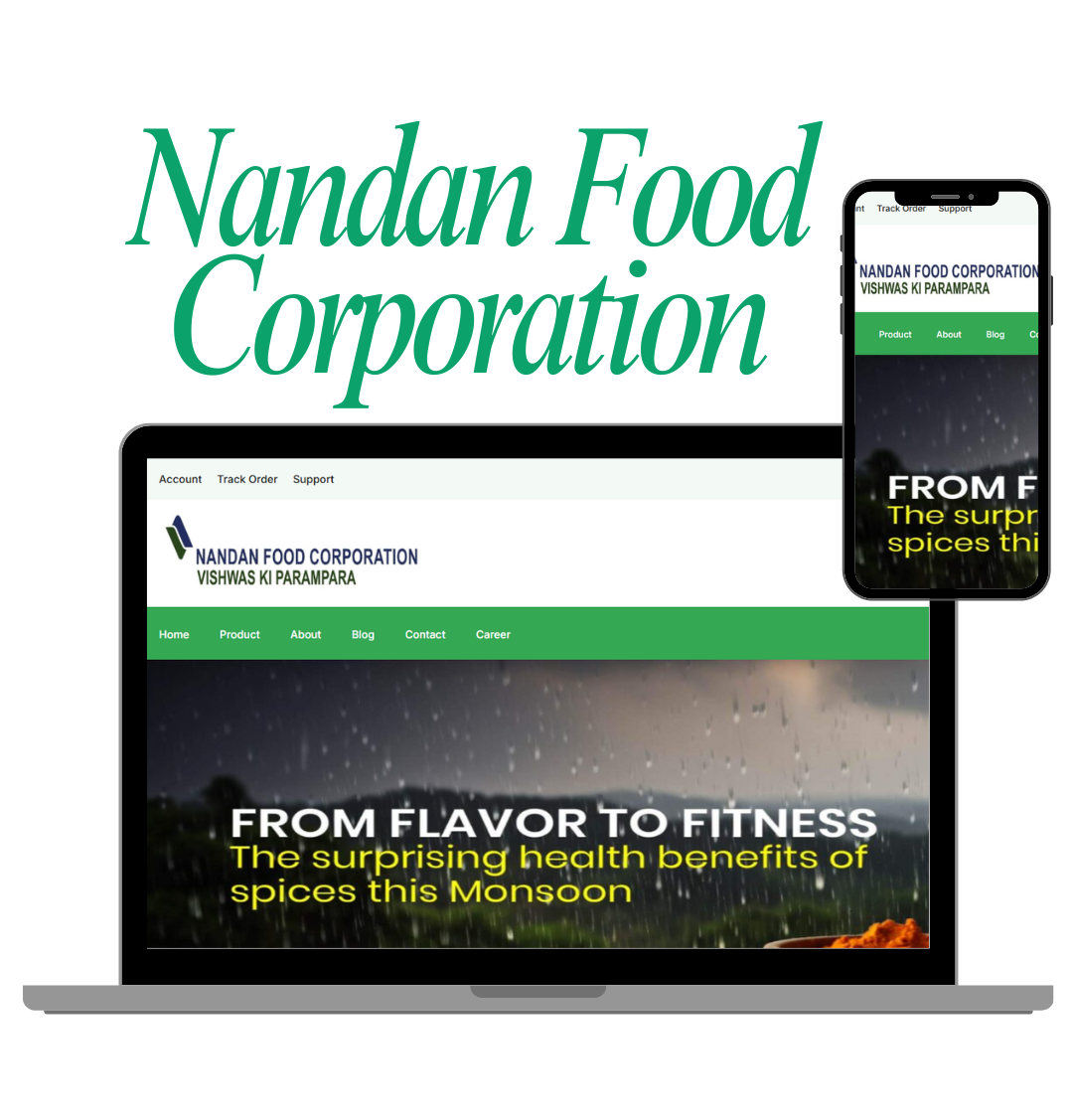 Nandna Food Corporation - SBM Web Solution Project